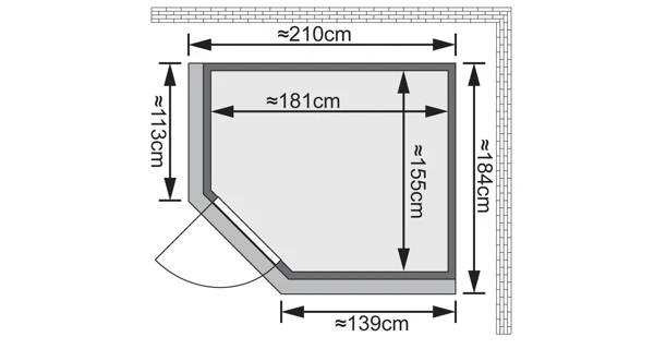 Finská sauna Siirin v setu - Karibu