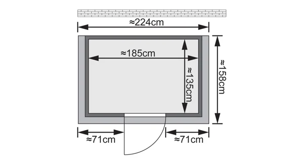 Finská sauna Sonja v setu - Karibu