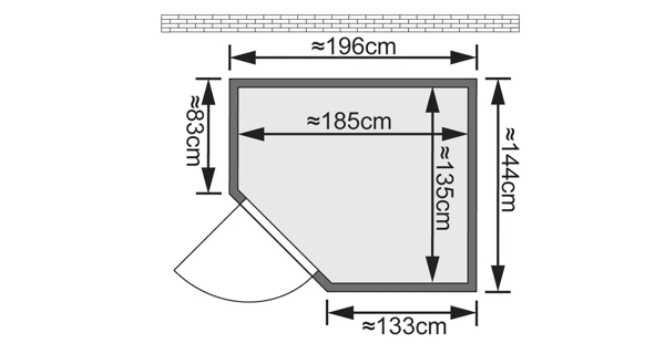 Finská sauna Svea v setu - Karibu