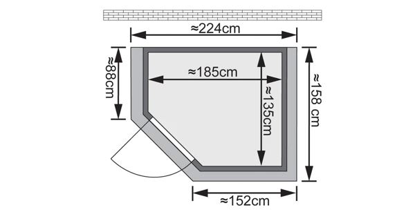 Finská sauna Svea v setu - Karibu