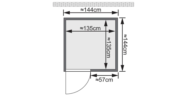 Finská sauna Svenja v setu - Karibu