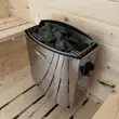 Finská sudová sauna 2,4 m s teráskou a elektrickými kamny
