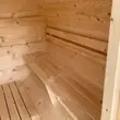 Finská sudová sauna 2,4 m s teráskou a kamny na dřevo Finská sudová sauna 2,4 m s teráskou a kamny na dřevo