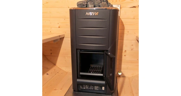 Finská sudová sauna 2,4 m s teráskou a kamny na dřevo