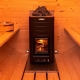 Finská sudová sauna 2,4 m s teráskou a kamny na dřevo