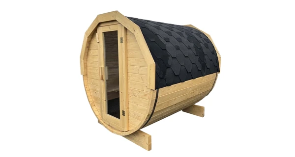 Finská sudová sauna 2 m s elektrickými kamny