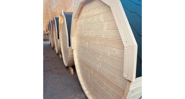 Finská sudová sauna 2 m s kamny na dřevo