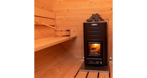 Finská sudová sauna 2 m s kamny na dřevo