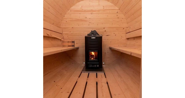 Finská sudová sauna 2 m s kamny na dřevo
