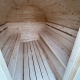 Finská sudová sauna 3,5m s odpočívárnou, teráskou a kamny na dřevo