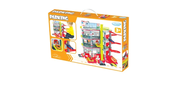 Garáž Mochtoys - čtyři podlaží