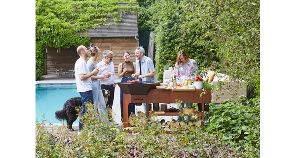 Gril na dřevo Barbecook Nestor Island Hnědá ocel