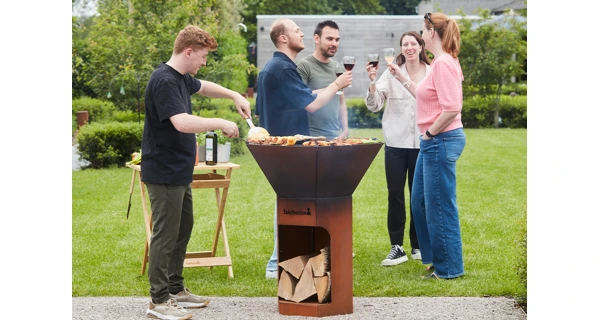 Gril na dřevo Barbecook Nestor Original Hnědá ocel