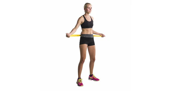 Guma na cvičení Aerobic Band TUNTURI lehká, žlutá