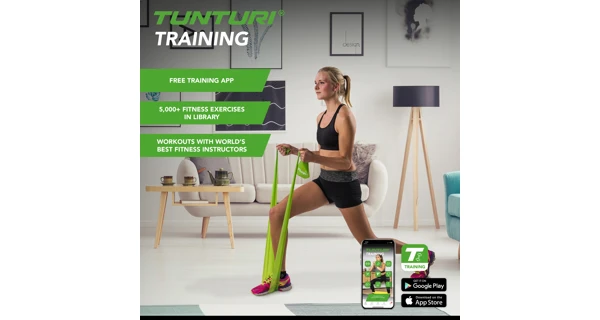 Guma na cvičení Aerobic Band TUNTURI střední, zelená