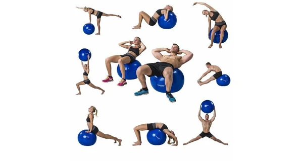 Gymnastický míč TUNTURI 75 cm, modrý