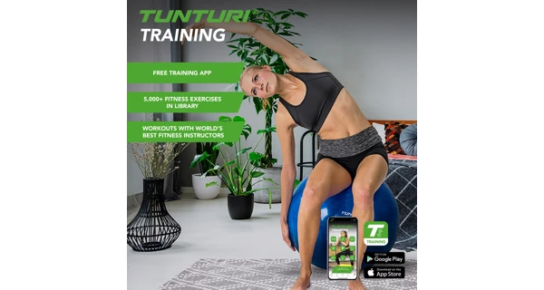 Gymnastický míč TUNTURI 75 cm, modrý