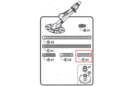 Hadice bílá 20 cm F/F k vysavači ProStar Vac Smart