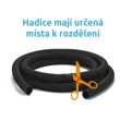 Hadice v metráži Ø 5/4" (32 mm) -  díl 1,25m černá 4 kusy