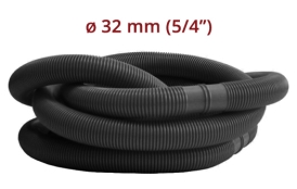 Hadice v metráži Ø 5/4" (32 mm) -  díl 1,25m černá 8 kusů