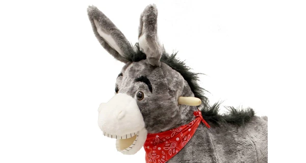 Houpací osel se zvukovými efekty