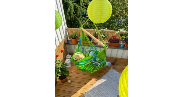 Houpací sedačka La Siesta Domingo Comfort, caribic lime