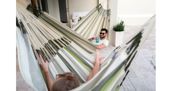 Houpací sedačka La Siesta Domingo Comfort, classic cedar