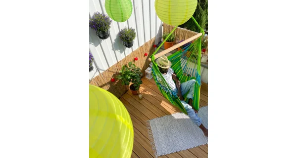 Houpací sedačka La Siesta Domingo Kingsize, caribic lime