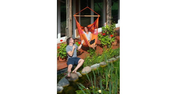 Houpací sedačka La Siesta Domingo Kingsize, caribic toucan