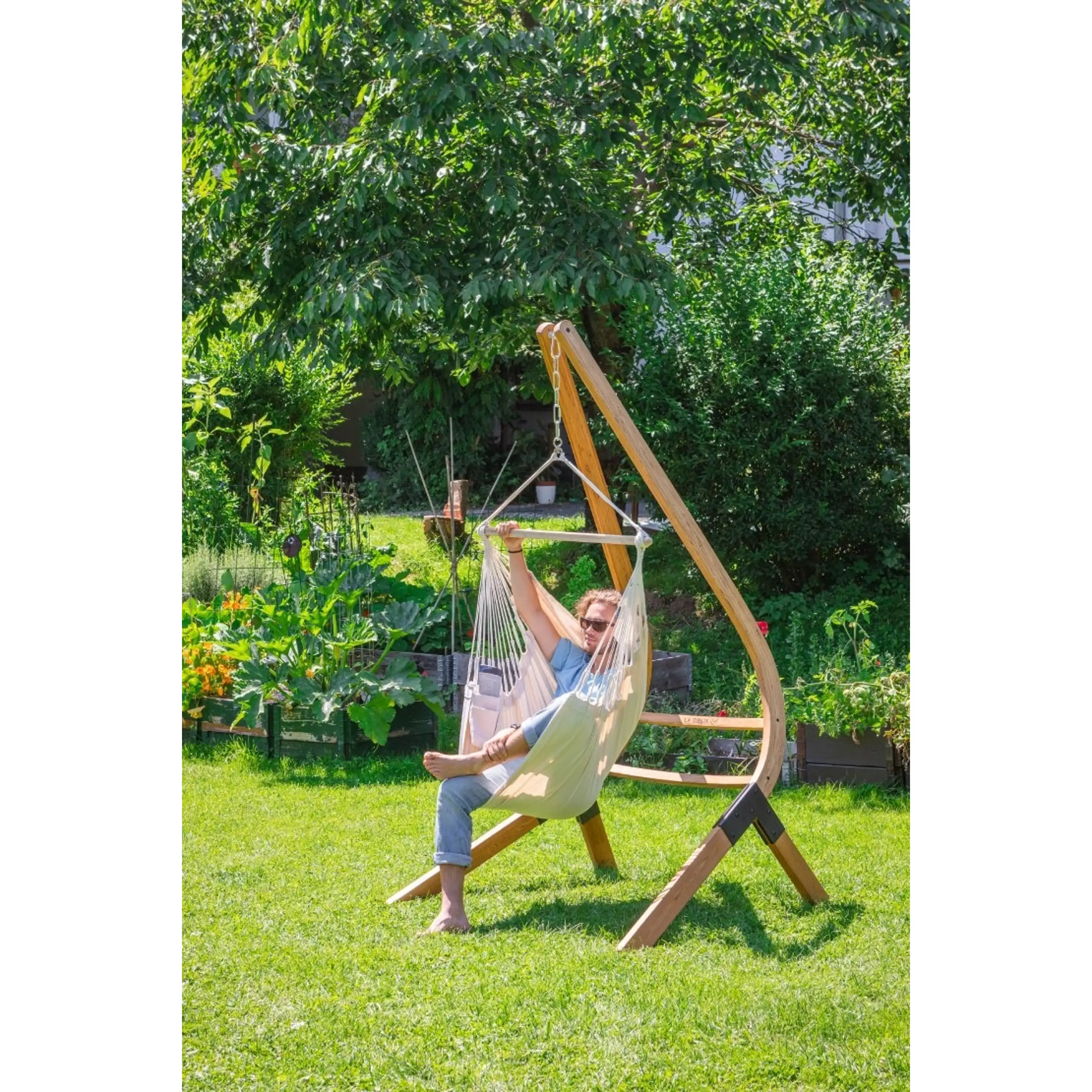 Houpací sedačka La Siesta Habana Basic Mono latte Obrázek