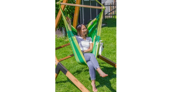 Houpací sedačka La Siesta Habana Basic, stripes jungle