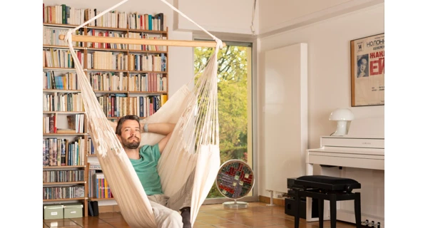 Houpací sedačka La Siesta Habana Comfort, mono latte