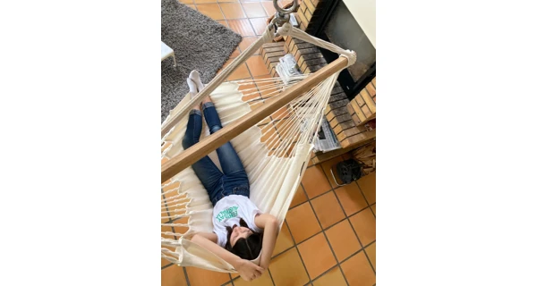 Houpací sedačka La Siesta Habana Comfort, mono latte