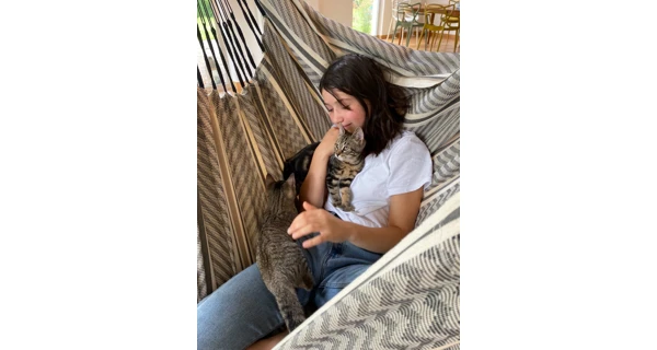 Houpací sedačka La Siesta Habana Comfort, pattern zebra