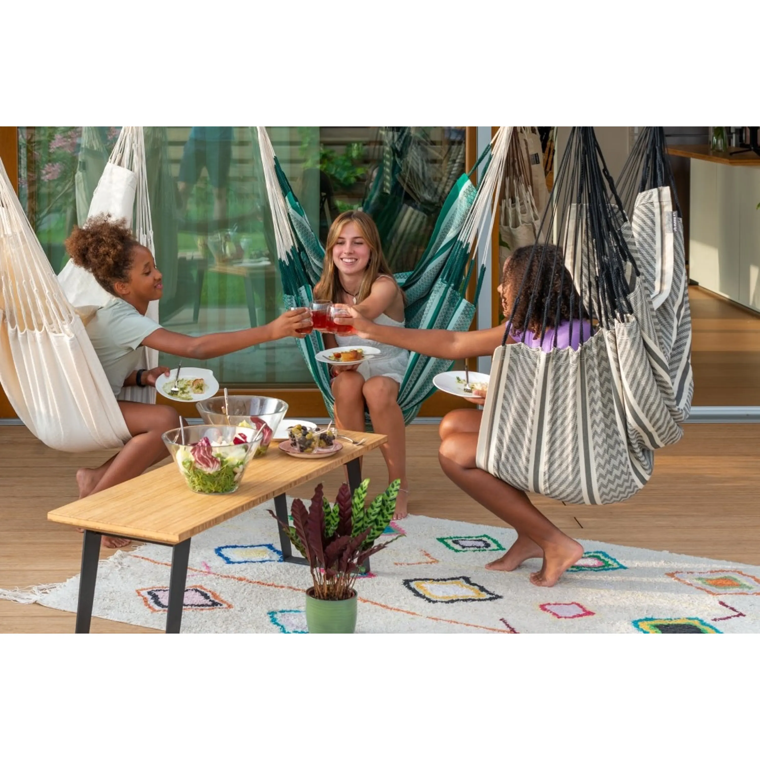 Houpací sedačka La Siesta Habana Comfort Pattern zebra Obrázek