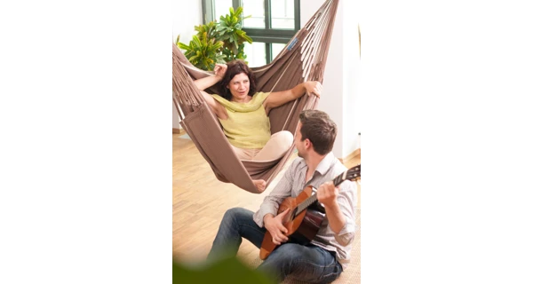 Houpací sedačka La Siesta Habana Kingsize, cosy latte