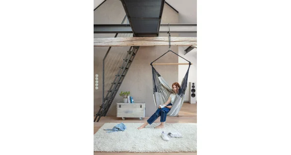 Houpací sedačka La Siesta Habana Kingsize, pattern zebra