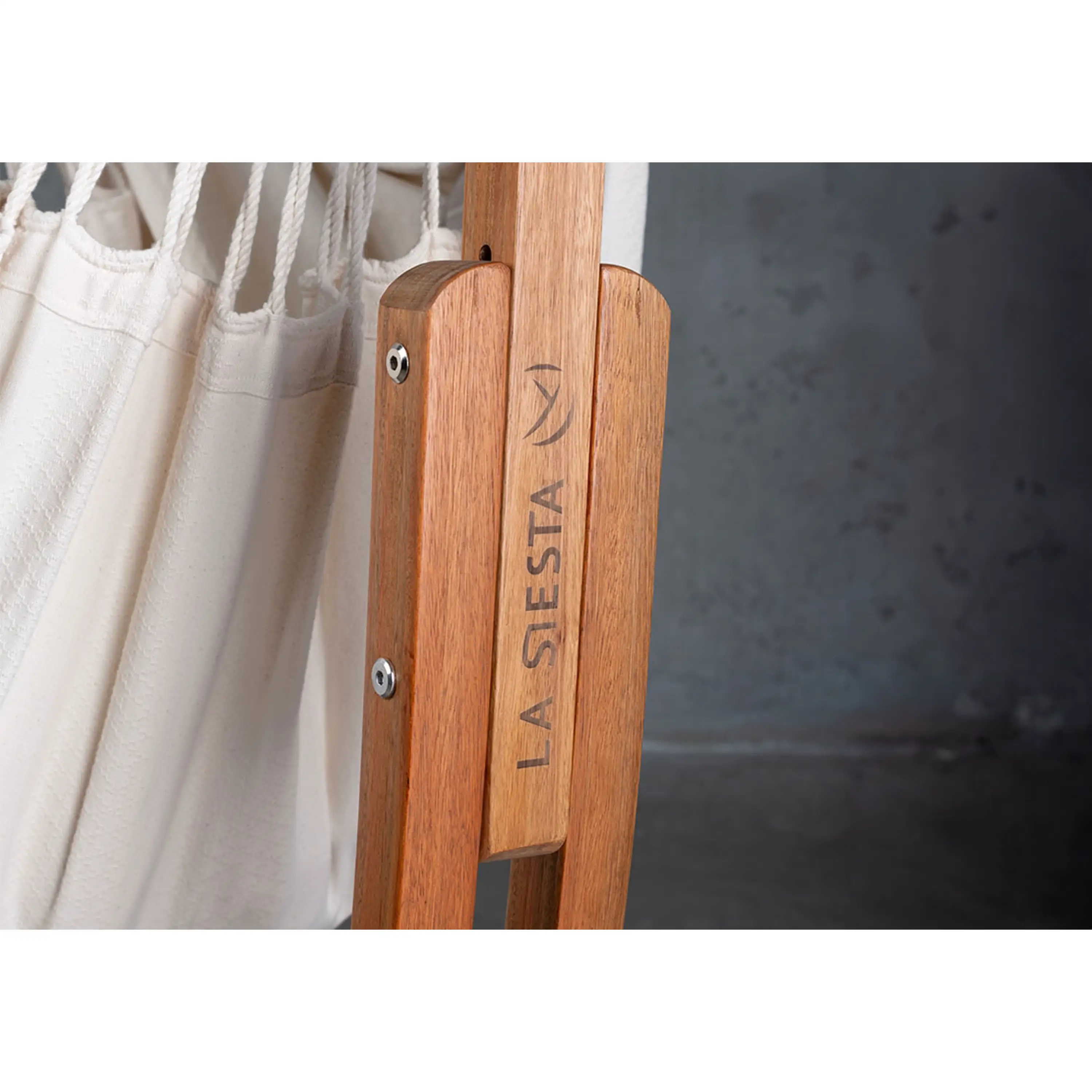 Marimex | Houpací sedačka se stojanem La Siesta Udine Organic, latte | 11640604 Obrázek