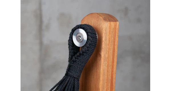 Houpací sedačka se stojanem La Siesta Udine Organic, zebra