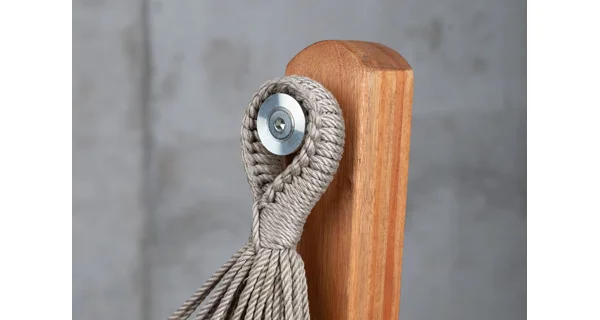 Houpací sedačka se stojanem La Siesta Udine Outdoor, almond