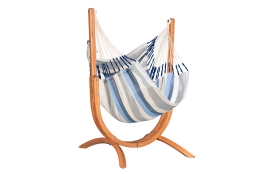 Houpací sedačka se stojanem La Siesta Udine Outdoor, sea salt