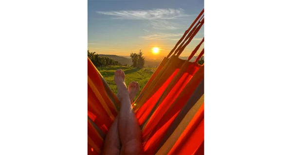 Houpací sedačka se stojanem La Siesta Udine Outdoor, toucan