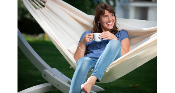 Houpací síť La Siesta Brisa Kingsize, modern vanilla