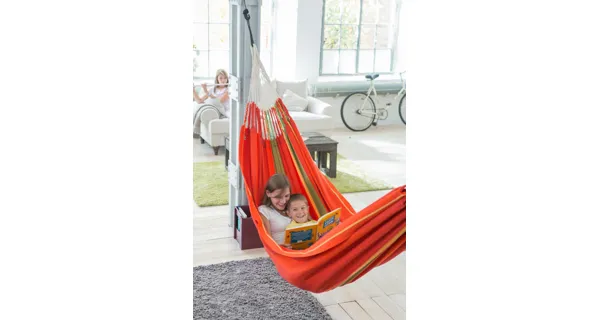 Houpací síť La Siesta Flora Kingsize, stripes chilli