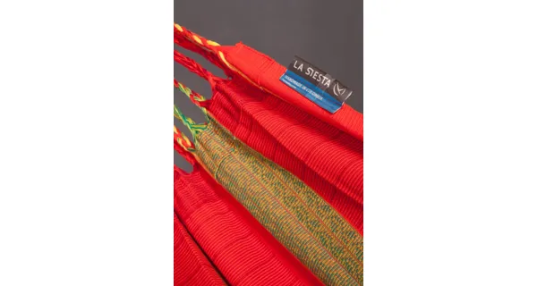 Houpací síť La Siesta Flora Kingsize, stripes chilli