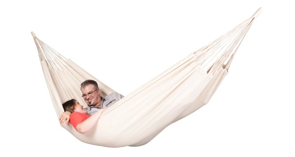 Houpací síť La Siesta Modesta Double, mono latte