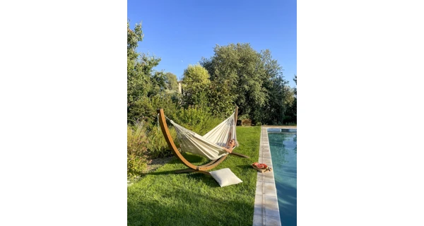 Houpací síť La Siesta Modesta Double, mono latte