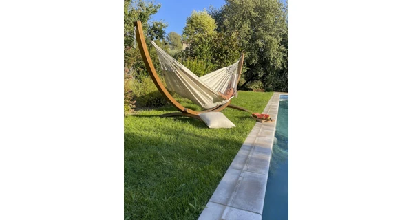 Houpací síť La Siesta Modesta Double, mono latte