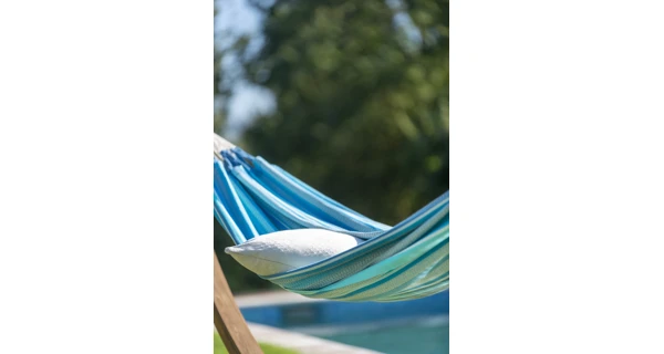 Houpací síť La Siesta Modesta Double, pattern azure