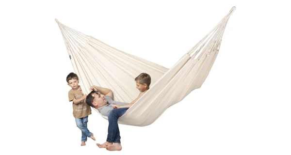 Houpací síť La Siesta Modesta Kingsize, mono latte